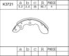 MAZDA 1A0126310 Brake Shoe Set